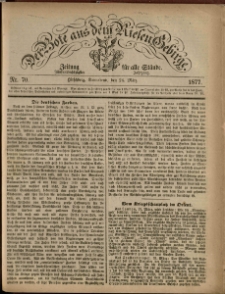 Der Bote aus dem Riesen-Gebirge : Zeitung für alle Stände, R. 65, 1877, nr 70