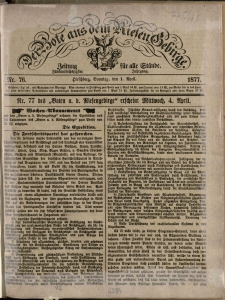 Der Bote aus dem Riesen-Gebirge : Zeitung für alle Stände, R. 65, 1877, nr 76