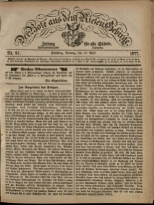 Der Bote aus dem Riesen-Gebirge : Zeitung für alle Stände, R. 65, 1877, nr 87