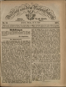 Der Bote aus dem Riesen-Gebirge : Zeitung für alle Stände, R. 65, 1877, nr 94