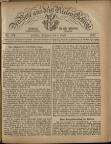 Der Bote aus dem Riesen-Gebirge : Zeitung für alle Stände, R. 65, 1877, nr 179