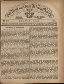 Der Bote aus dem Riesen-Gebirge : Zeitung f&uuml;r alle St&auml;nde, R. 65, 1877, nr 188