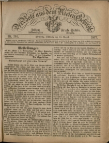 Der Bote aus dem Riesen-Gebirge : Zeitung für alle Stände, R. 65, 1877, nr 194