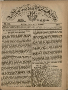 Der Bote aus dem Riesen-Gebirge : Zeitung für alle Stände, R. 65, 1877, nr 211