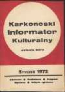 Karkonoski Informator Kulturalny, styczeń 1972