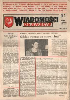 Wiadomości Oławskie, 1990, nr 1