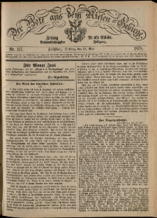 Der Bote aus dem Riesen-Gebirge : Zeitung für alle Stände, R. 66, 1878, nr 117