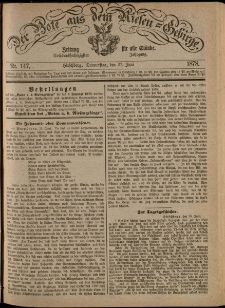 Der Bote aus dem Riesen-Gebirge : Zeitung für alle Stände, R. 66, 1878, nr 147