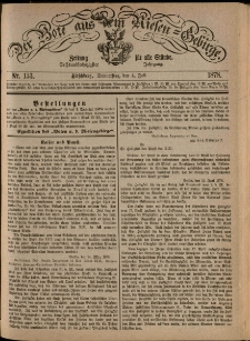 Der Bote aus dem Riesen-Gebirge : Zeitung für alle Stände, R. 66, 1878, nr 153