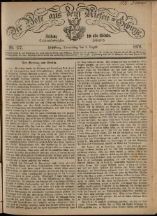 Der Bote aus dem Riesen-Gebirge : Zeitung für alle Stände, R. 66, 1878, nr 177