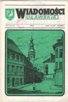 Wiadomości Oławskie, 1991, nr 1/2 (3-4)