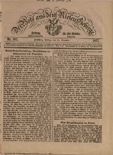 Der Bote aus dem Riesen-Gebirge : Zeitung für alle Stände, R. 65, 1877, nr 292
