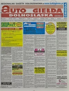 Auto Giełda Dolnośląska : regionalna gazeta ogłoszeniowa, 2009, nr 120 (1957) [14.10]