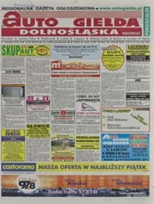 Auto Giełda Dolnośląska : regionalna gazeta ogłoszeniowa, 2009, nr 133 (1970) [16.11]