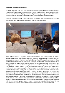 Debata w Muzeum Karkonoskim - o roli turystyki muzealnej w rozwoju społeczno-gospodarczym obszaru [Dokument elektroniczny]