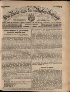Der Bote aus dem Riesen-Gebirge : Zeitung für alle Stände, R. 115, 1927, nr 8