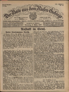Der Bote aus dem Riesen-Gebirge : Zeitung für alle Stände, R. 115, 1927, nr 56