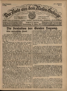 Der Bote aus dem Riesen-Gebirge : Zeitung für alle Stände, R. 115, 1927, nr 58