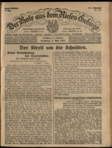 Der Bote aus dem Riesen-Gebirge : Zeitung für alle Stände, R. 115, 1927, nr 107