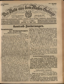 Der Bote aus dem Riesen-Gebirge : Zeitung für alle Stände, R. 115, 1927, nr 111