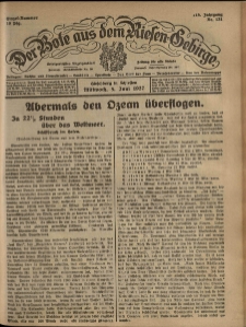 Der Bote aus dem Riesen-Gebirge : Zeitung für alle Stände, R. 115, 1927, nr 131
