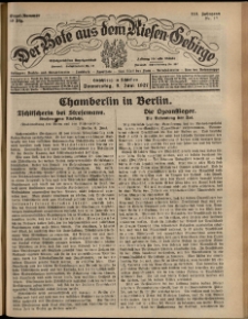 Der Bote aus dem Riesen-Gebirge : Zeitung für alle Stände, R. 115, 1927, nr 132