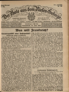 Der Bote aus dem Riesen-Gebirge : Zeitung für alle Stände, R. 115, 1927, nr 146