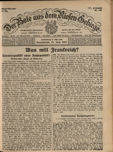 Der Bote aus dem Riesen-Gebirge : Zeitung für alle Stände, R. 115, 1927, nr 146