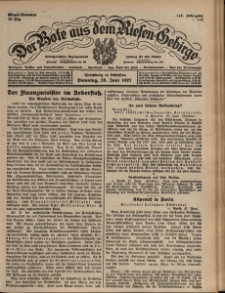 Der Bote aus dem Riesen-Gebirge : Zeitung für alle Stände, R. 115, 1927, nr 148