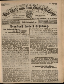 Der Bote aus dem Riesen-Gebirge : Zeitung für alle Stände, R. 115, 1927, nr 217