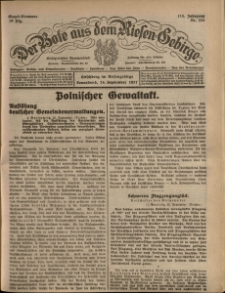Der Bote aus dem Riesen-Gebirge : Zeitung für alle Stände, R. 115, 1927, nr 224
