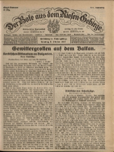 Der Bote aus dem Riesen-Gebirge : Zeitung für alle Stände, R. 115, 1927, nr 237