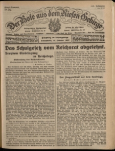Der Bote aus dem Riesen-Gebirge : Zeitung für alle Stände, R. 115, 1927, nr 242