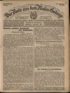 Der Bote aus dem Riesen-Gebirge : Zeitung für alle Stände, R. 115, 1927, nr 263