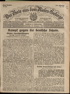 Der Bote aus dem Riesen-Gebirge : Zeitung für alle Stände, R. 115, 1927, nr 271