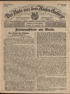 Der Bote aus dem Riesen-Gebirge : Zeitung für alle Stände, R. 115, 1927, nr 278
