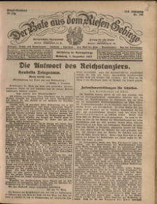 Der Bote aus dem Riesen-Gebirge : Zeitung für alle Stände, R. 115, 1927, nr 286