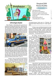 Świebodzice - Dzieje Miasta, 2009, nr 8 (141) [Dokument elektroniczny]