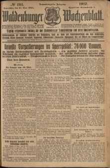 Waldenburger Wochenblatt, Jg. 63, 1917, nr 124