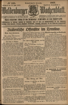 Waldenburger Wochenblatt, Jg. 63, 1917, nr 135