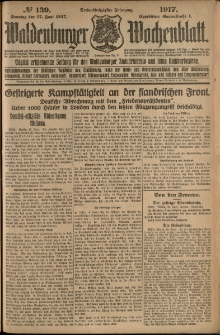 Waldenburger Wochenblatt, Jg. 63, 1917, nr 139