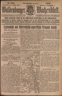Waldenburger Wochenblatt, Jg. 63, 1917, nr 180