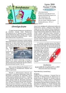 Świebodzice - Dzieje Miasta, 2008, nr 7 (128) [Dokument elektroniczny]