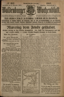 Waldenburger Wochenblatt, Jg. 63, 1917, nr 287