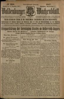 Waldenburger Wochenblatt, Jg. 63, 1917, nr 288