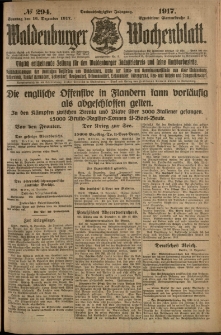 Waldenburger Wochenblatt, Jg. 63, 1917, nr 294