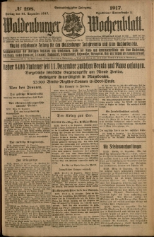 Waldenburger Wochenblatt, Jg. 63, 1917, nr 298