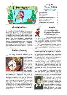 Świebodzice - Dzieje Miasta, 2007, nr 5 (114) [Dokument elektroniczny]