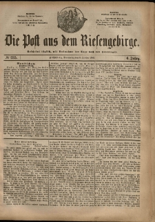 Die Post aus dem Riesengebirge, 1885, nr 235