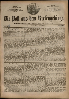 Die Post aus dem Riesengebirge, 1885, nr 239